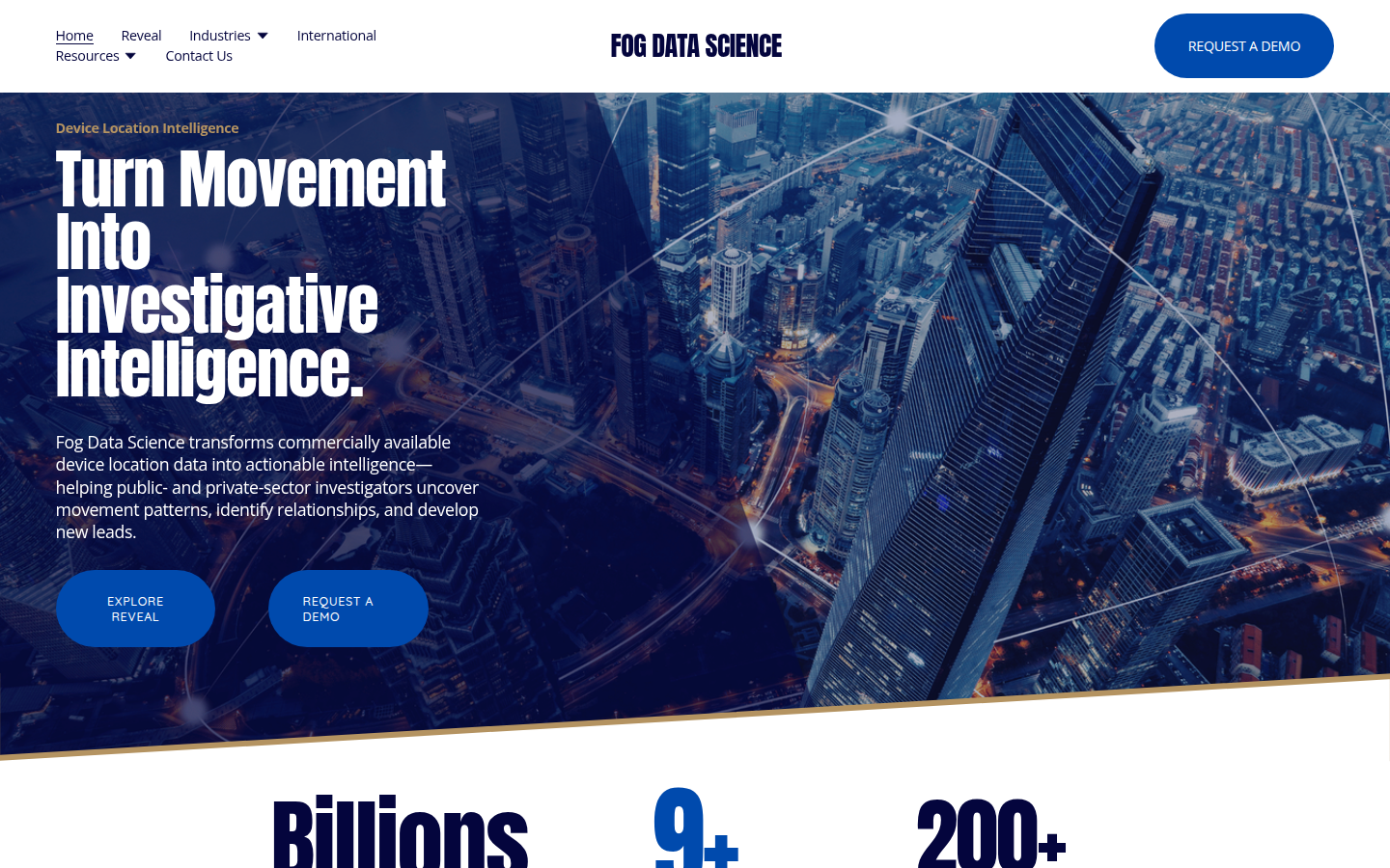 Fog Data Science homepage, captured 16 Oct 2026