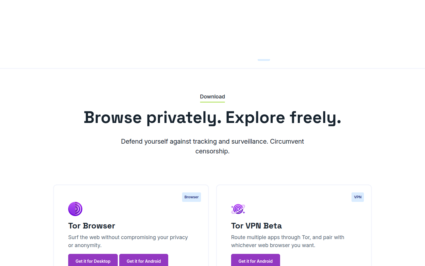 Tor download host on 21 Oct 2026, offering Tor Browser for Windows, macOS, and Linux from download.torproject.org.