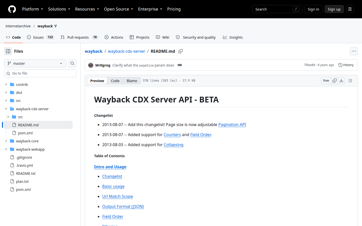 Wayback CDX API help, captured 16 Oct 2026